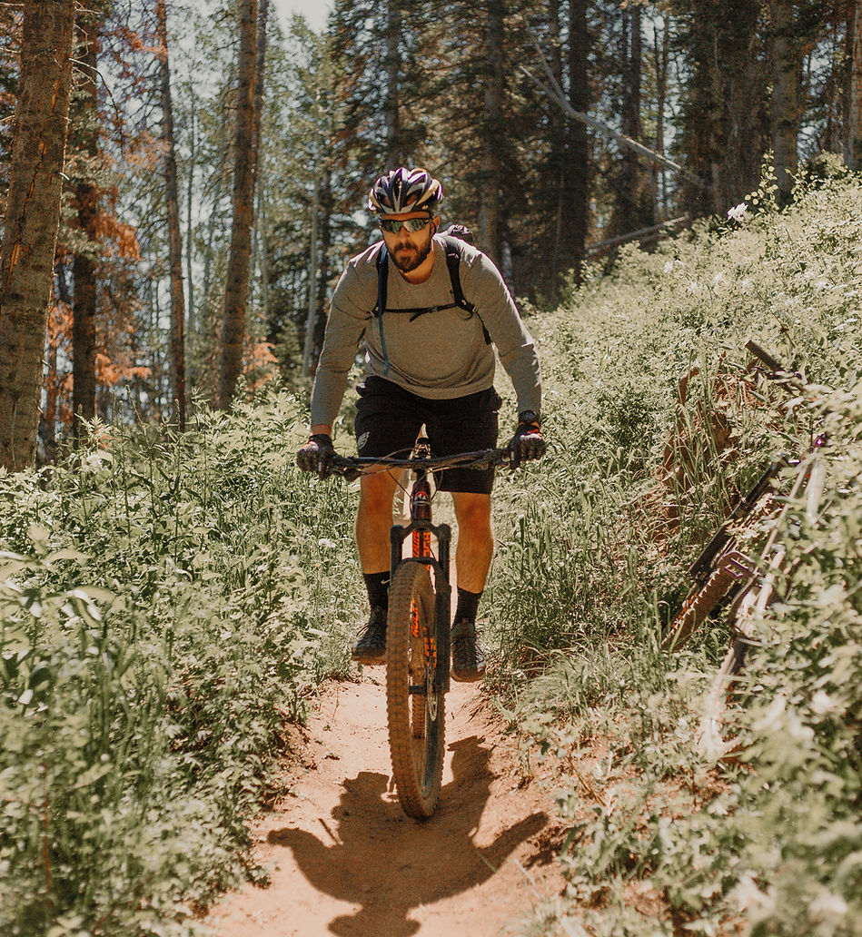 Mountain Biking near Leadville, Colorado