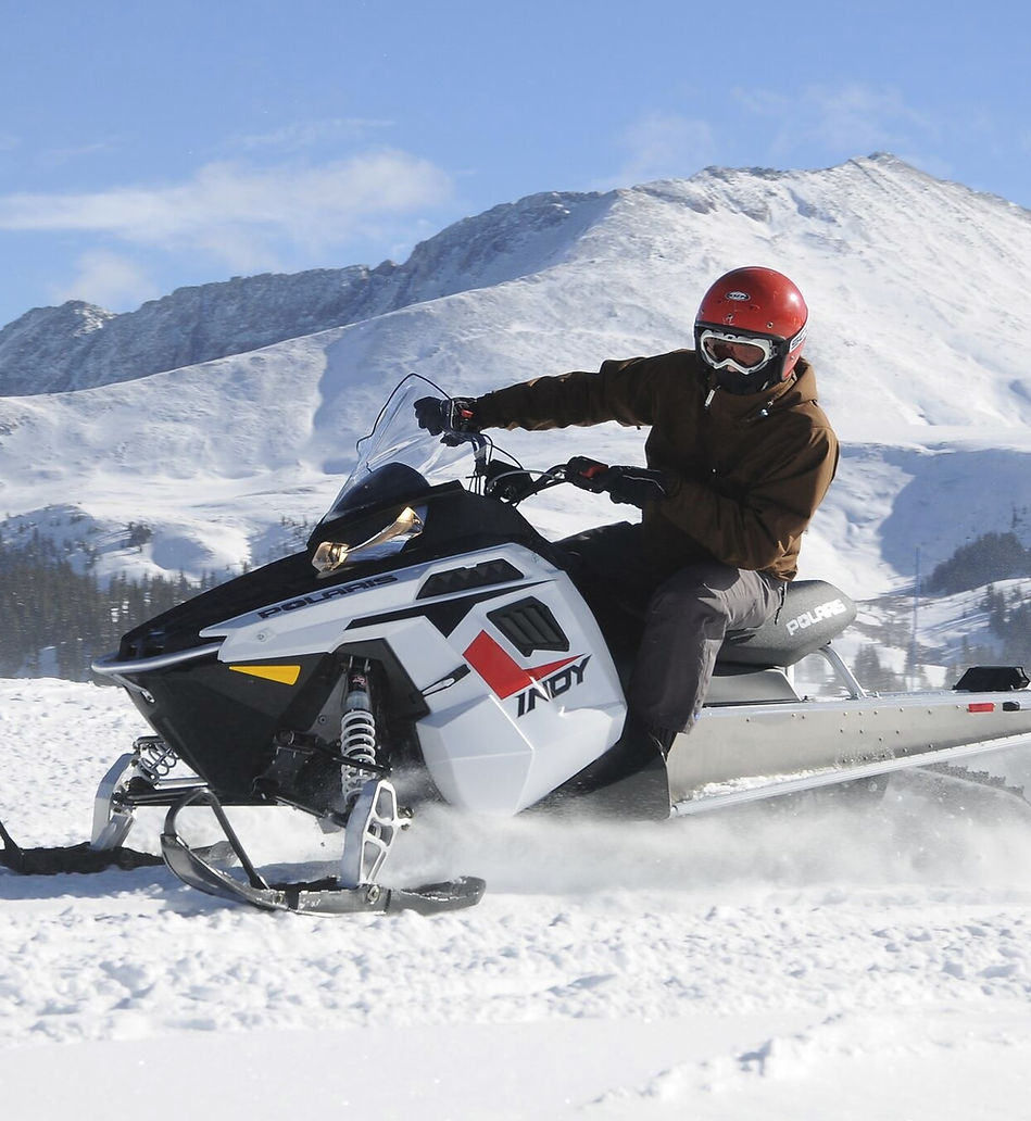 Snow Mobiling near Leadville, Colorado