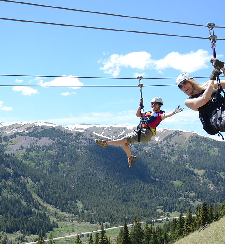 Zip Lining near Leadville, Colorado